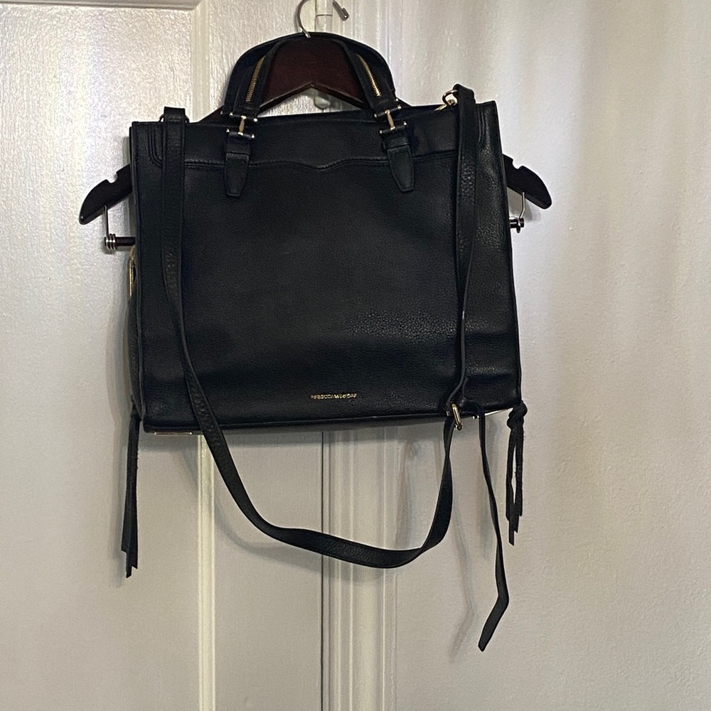 RebeccaMinkoff Black Leather Handbag - Picture 2 of 8